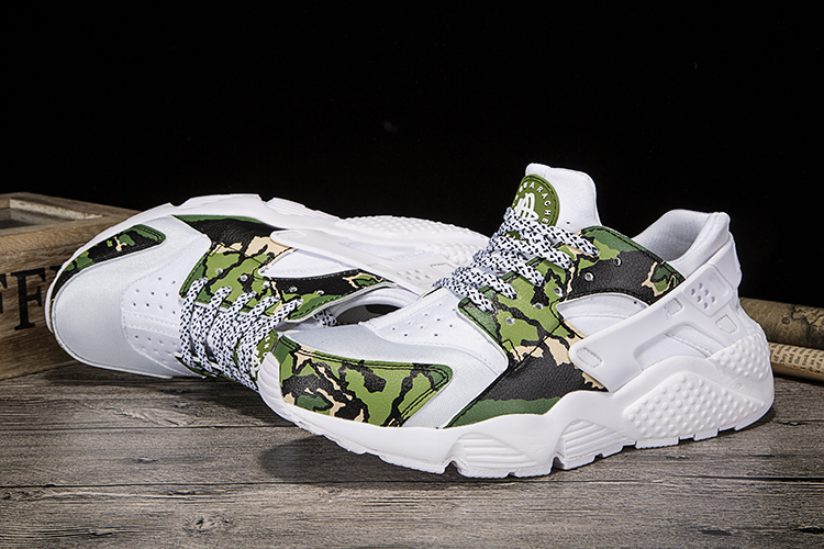 New Nike Air Huarache 1 White Green Grey Shoes
